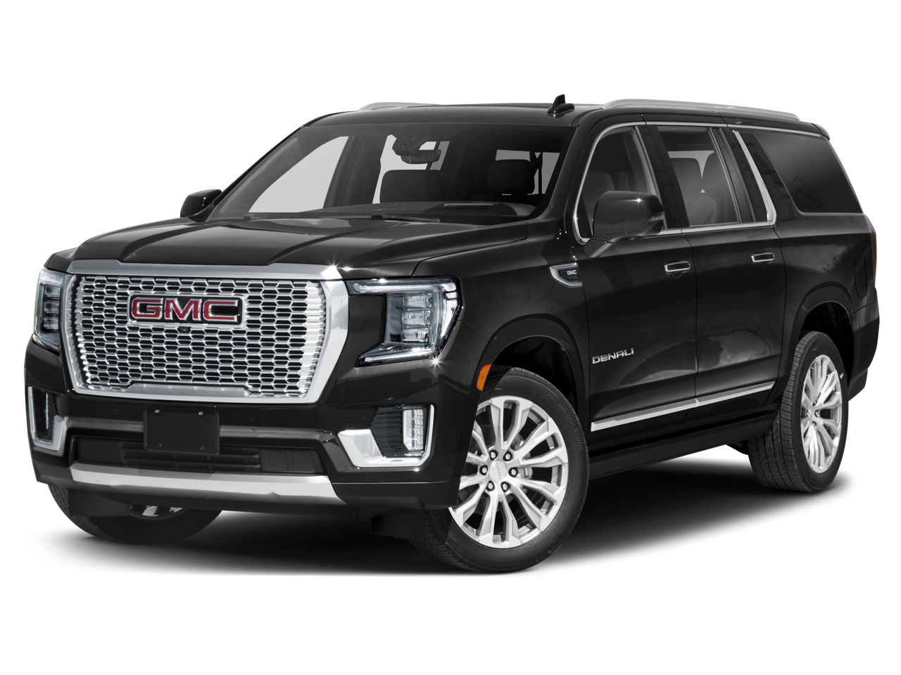 2024 GMC Yukon XL Denali in Summit White — front three-quarter view