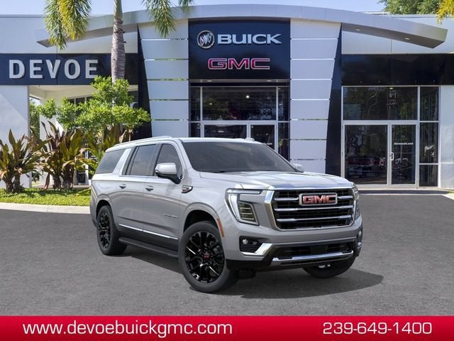2026 GMC Yukon XL Elevation in Sterling Metallic — front three-quarter view