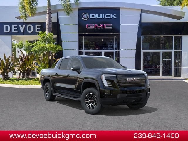 2026 GMC Sierra EV Elevation Extended Range in Onyx Black — front three-quarter view
