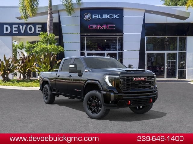 2026 GMC Sierra 2500 HD AT4 in Onyx Black — front three-quarter view