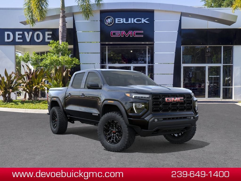 2026 GMC Canyon Elevation in Onyx Black — front three-quarter view