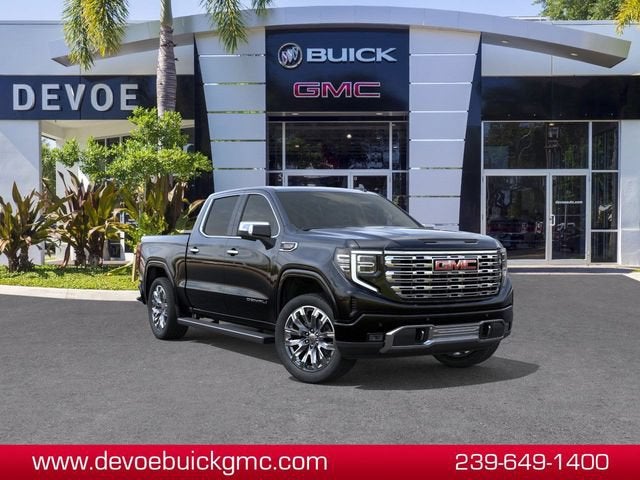 2026 GMC Sierra 1500 Denali in Onyx Black — front three-quarter view