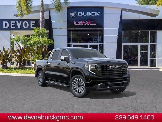 2026 GMC Sierra 1500 Denali Ultimate in Onyx Black — front three-quarter view