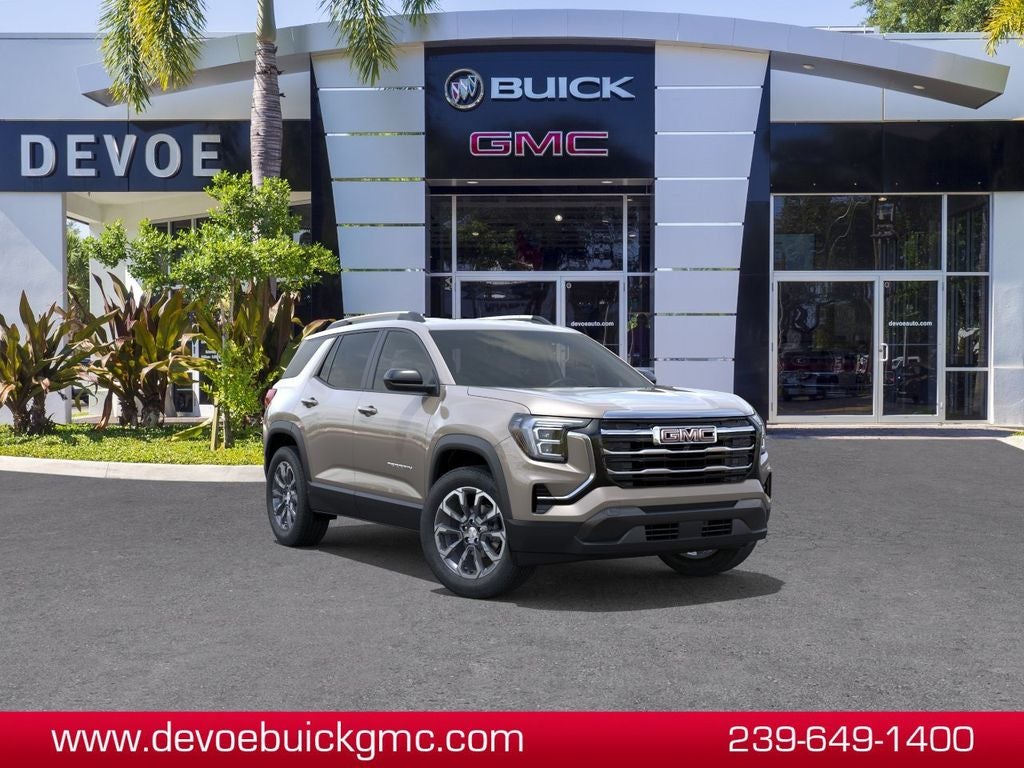 2027 GMC Terrain FWD Elevation in Riverstone Metallic — front three-quarter view