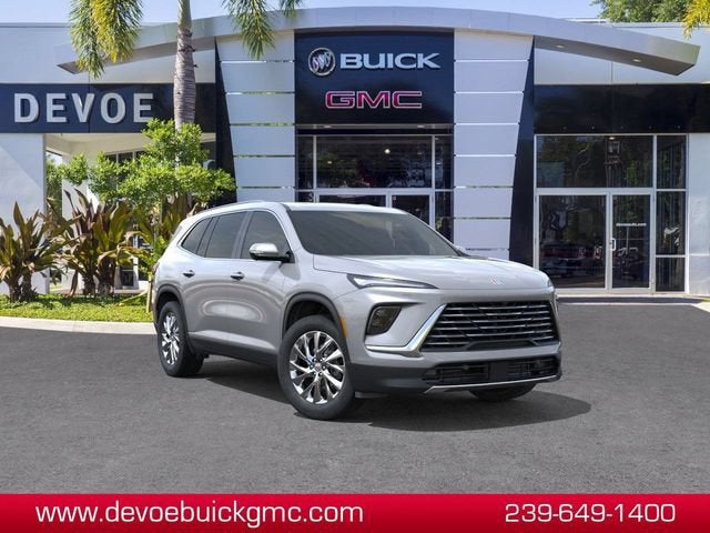 2026 Buick Enclave Preferred in Moonstone Gray Metallic — front three-quarter view