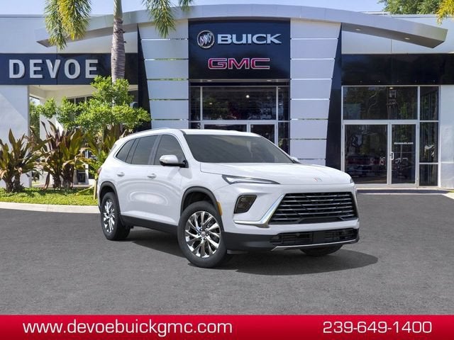 2026 Buick Enclave Preferred in Iridescent White Tricoat — front three-quarter view