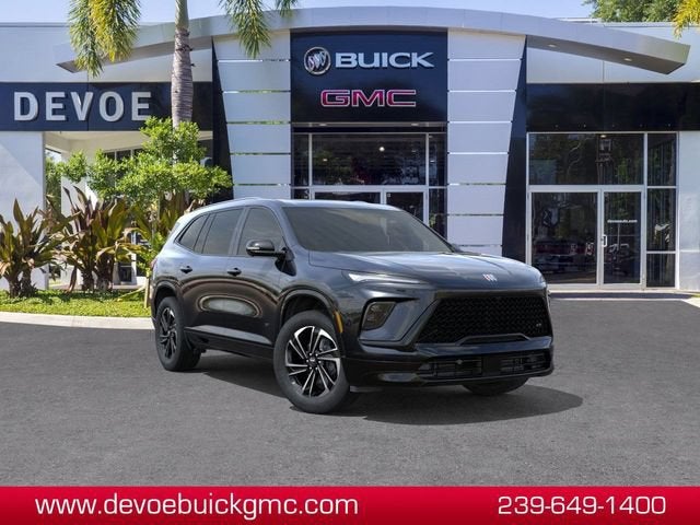 2026 Buick Enclave Sport Touring in Ebony Twilight Metallic — front three-quarter view