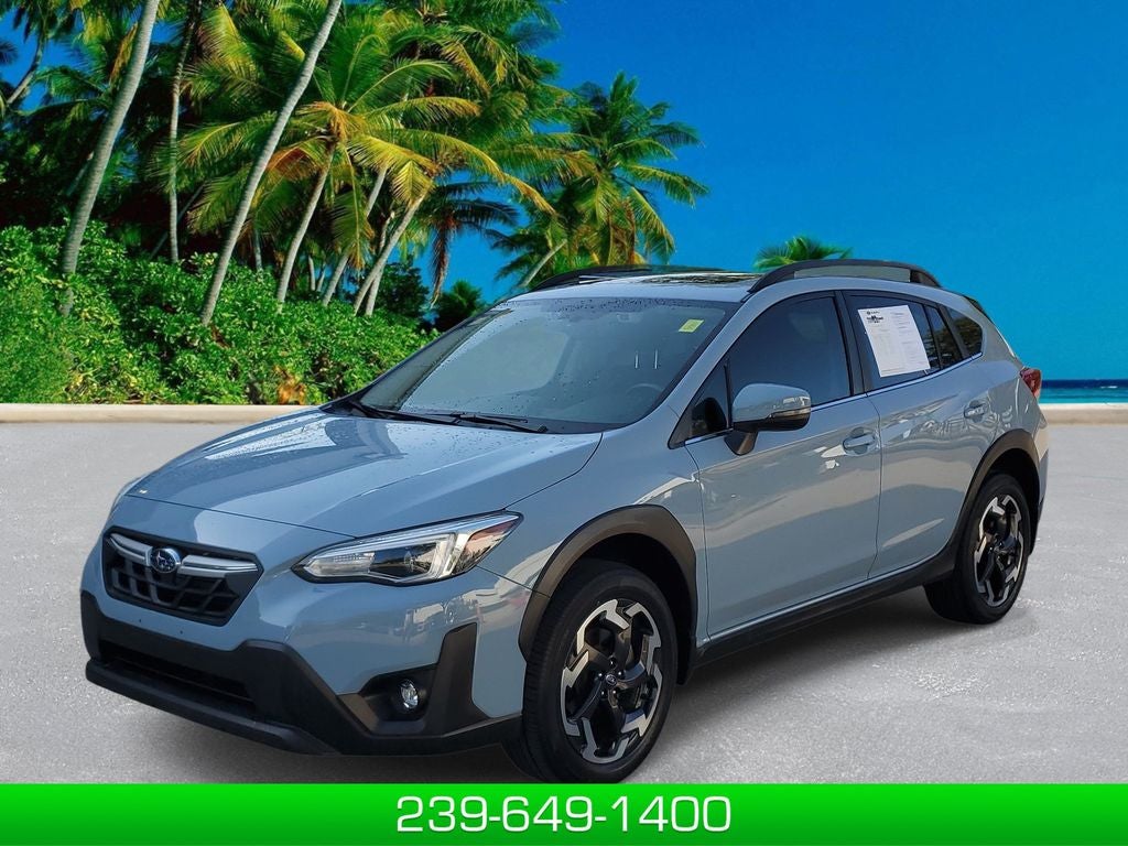 2022 Subaru Crosstrek Limited in Gray — front three-quarter view
