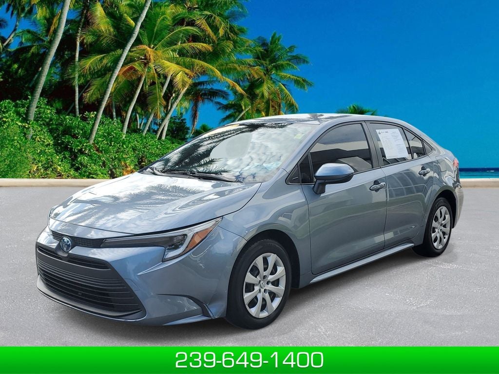 2023 Toyota Corolla Hybrid LE in Gray — front three-quarter view