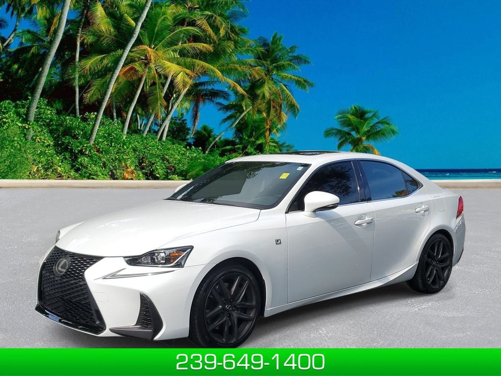 2017 Lexus IS 200t IS Turbo in White — front three-quarter view