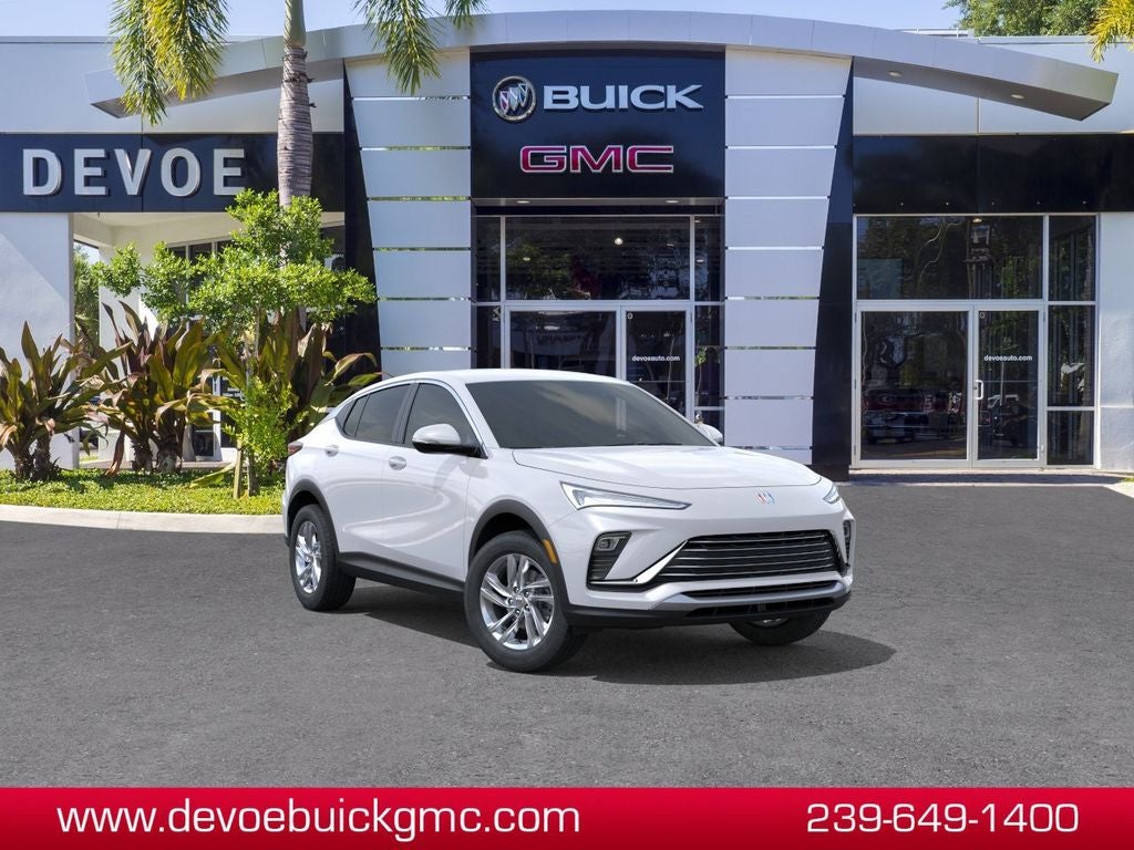 2026 Buick Envista Preferred in Summit White — front three-quarter view