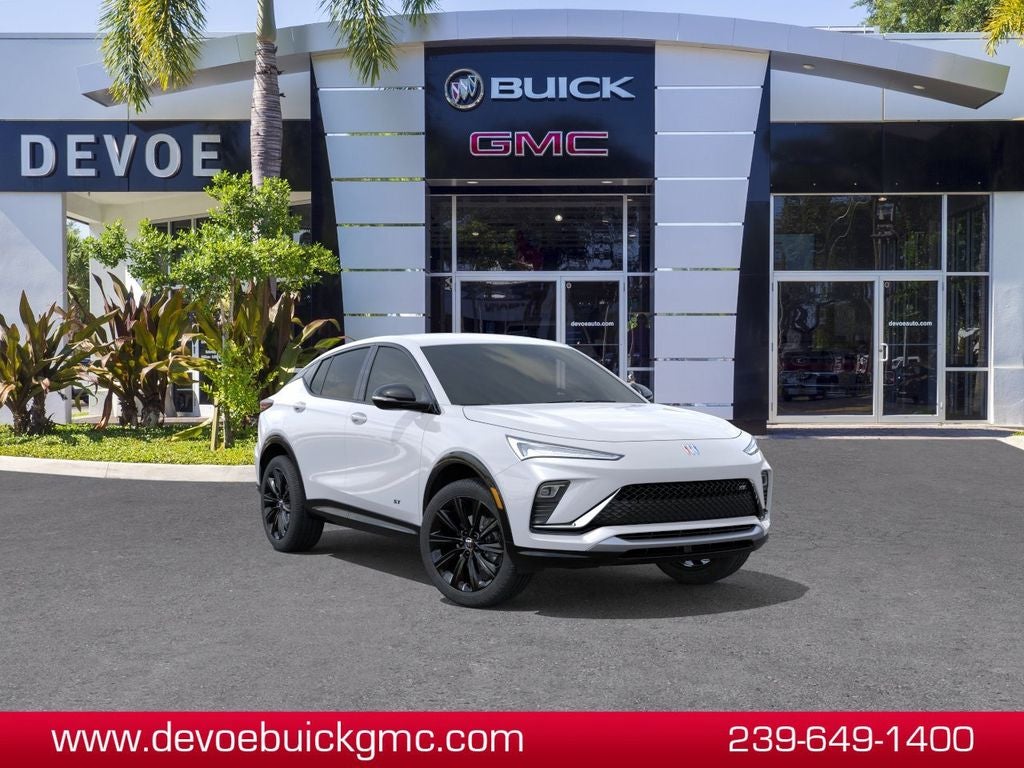 2026 Buick Envista Sport Touring in Summit White — front three-quarter view