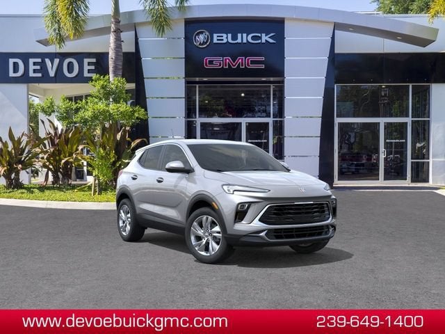 2026 Buick Encore GX Preferred in Moonstone Gray Metallic — front three-quarter view