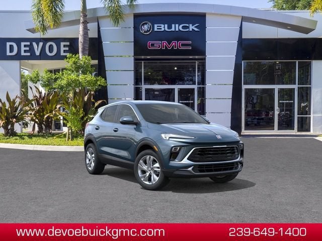 2026 Buick Encore GX Preferred in Ocean Blue Metallic — front three-quarter view