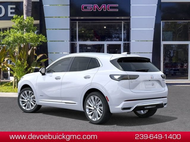 2026 Buick Envision Avenir in Iridescent White Tricoat — front three-quarter view