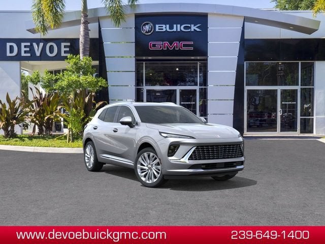 2026 Buick Envision Avenir in Moonstone Gray Metallic — front three-quarter view